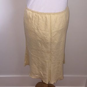 Anthropologie Linen Asymmetrical Skirt